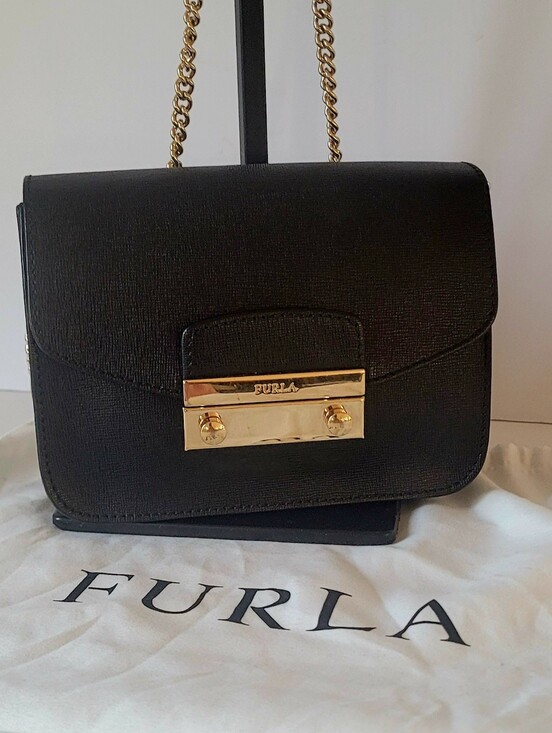 Furla Handbags - Furla Black Two Way Carry With Dustbag